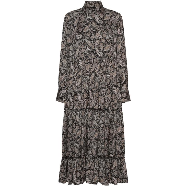 Corinne Dress, Earth Paisley