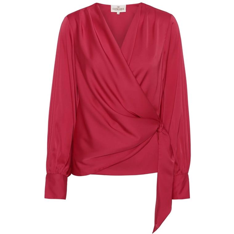 Ines Bluse, Deep Pink - Karmamia