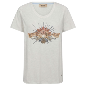 Mos Mosh MMTonia O-SS Glam T-shirt, Ecru