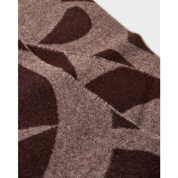Lala Berlin Lala Scarf 4 Wool Mix, Brun