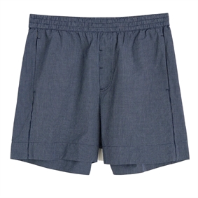 Aiayu Casual Check Shorts, Navy Check
