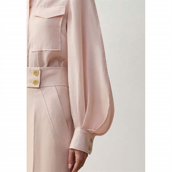 Zimmermann Utility Skjorte, Blush
