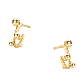 Dulong Delphis Creol Øreringe Mini, 18K Guld