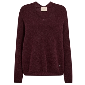 Mos Mosh Thora V-Neck Strik, Port Royale 