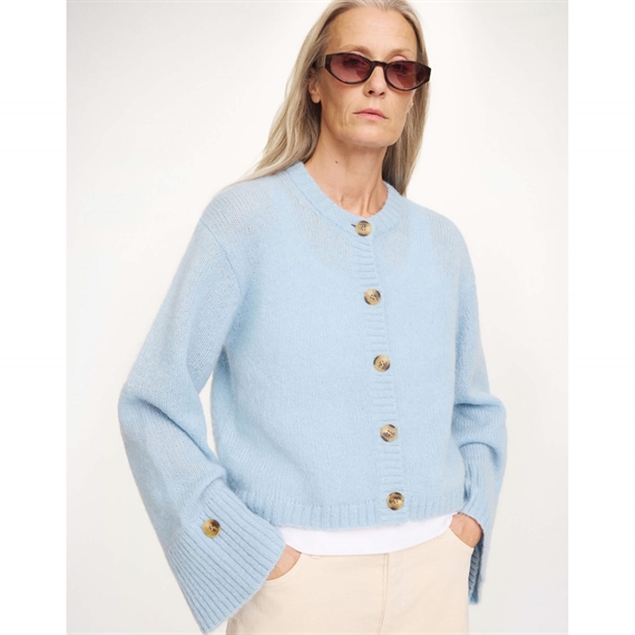 By Malene Birger Cierrou Soft Cardigan, Dream Blue