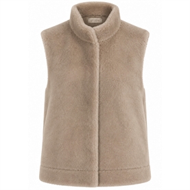 Utzon VICTOR L Merino Straight Hair Vest, Classic Beige