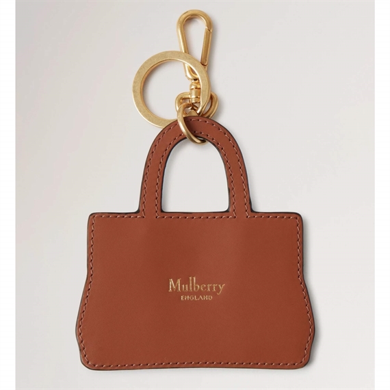 Mulberry Bayswater Bag Keyring, NVT Leather Oak