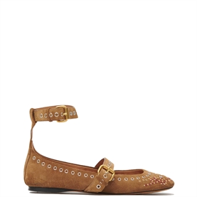 Isabel Marant Ylza Ballerina, Cognac   