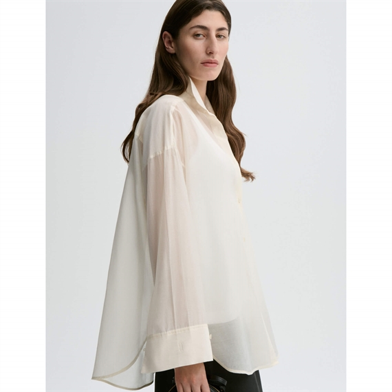 By Malene Birger Derris Silkeorganza Skjorte, Soft White