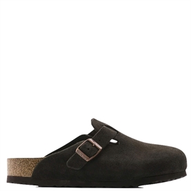 Birkenstock Boston Suede Leather Clogs, Mocca