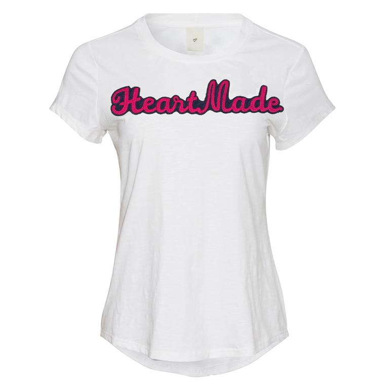 Esla T-shirt, Hvid/Pink
