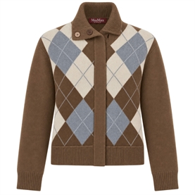 Max Mara Studio MSTPACCHE Strik Cardigan, Brun