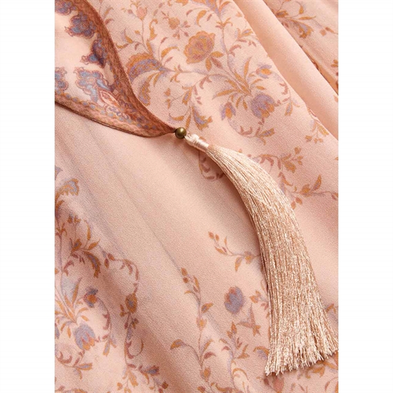 Zimmermann Valiant Sheath Kjole, Peach Paisley