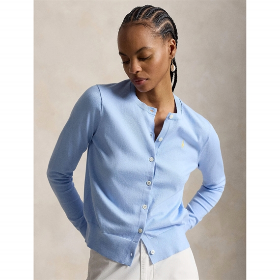 Polo Ralph Lauren Crewneck Cardigan, Blue