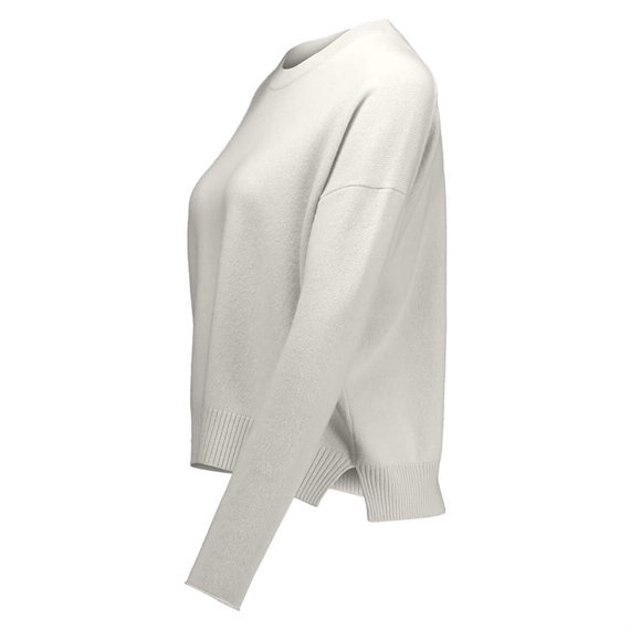 Allude Relaxed Fit Cashmere Pullover, Off White