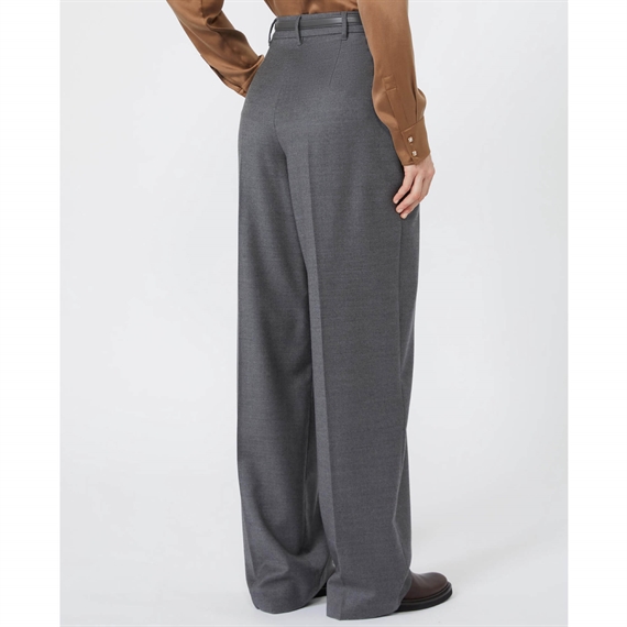 Max Mara Studio MSTLAGO Bukser, Dark Grey Melange