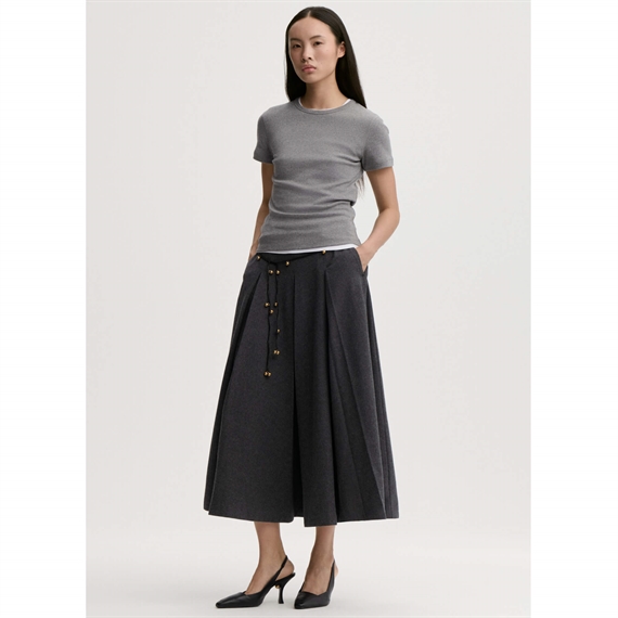By Malene Birger Alicia T-Shirt, Grey Melange
