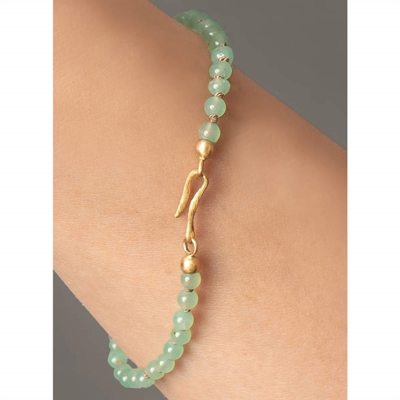 Dulong Vega Soul Krysopras Armbånd, 18K Guld