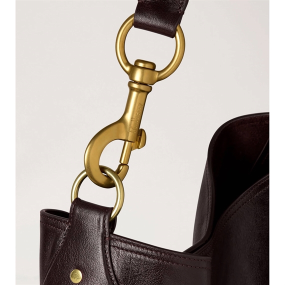 Mulberry Hackney Shoulder Ebony Shiny Buffalo