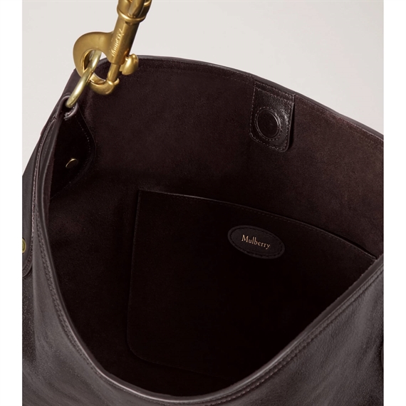 Mulberry Hackney Shoulder Ebony Shiny Buffalo