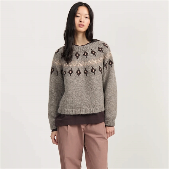 Aiayu Wyn Sweater, Mix Pure Grey 