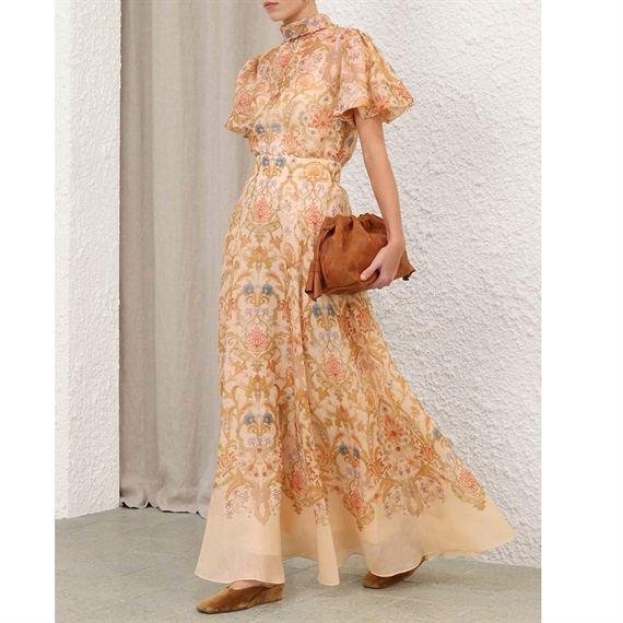 Zimmermann Valiant Circle Nederdel, Cream Toile