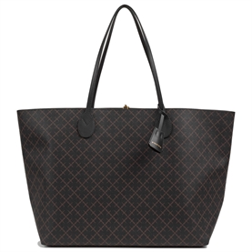 By Malene Birger Abi Tote Bag, Dark Chocolate