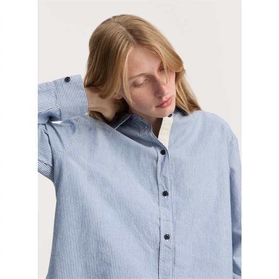 Aiayu Paulina Shirt Striped Skjorte, Mix Blue Boy