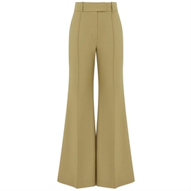 Zimmermann Clash Wool Flare Bukser, Sage