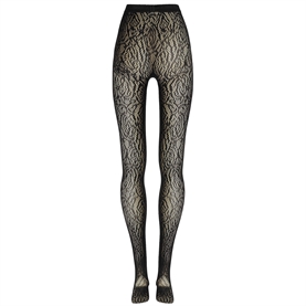 Wolford Rose Lace Effect Tights, Sort