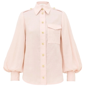 Zimmermann Utility Skjorte, Blush