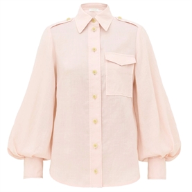 Zimmermann Utility Skjorte, Blush