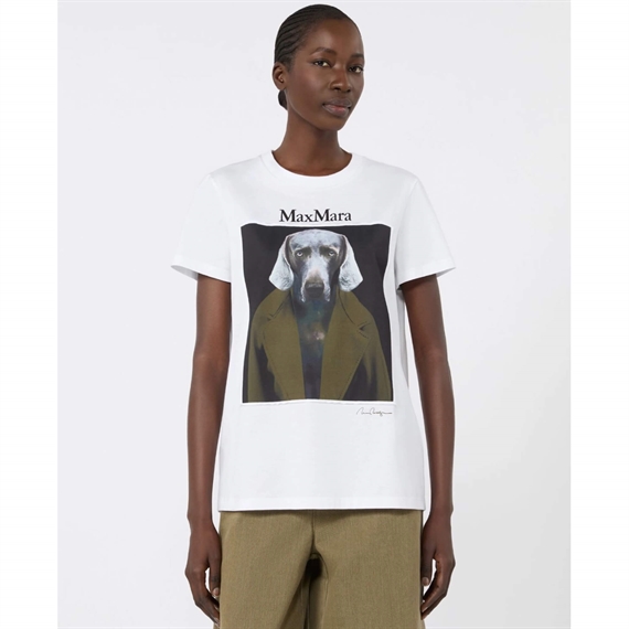 Max Mara MXMCALCA T-shirt, Hvid