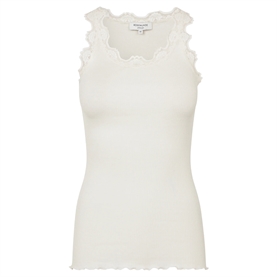 Rosemunde RWBabette Long Lace Top, Ivory