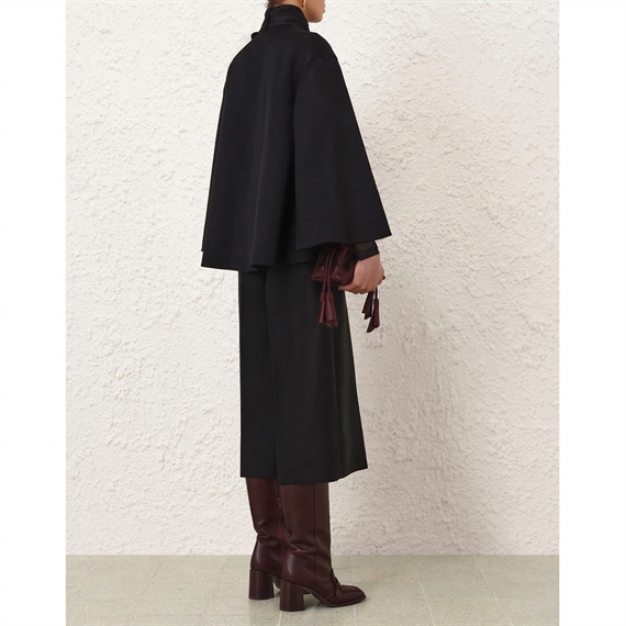 Zimmermann Valiant Pussybow Jakke, Sort