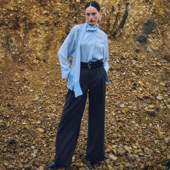Copenhagen Muse CMCATHARINA Bukser, Grey Pin