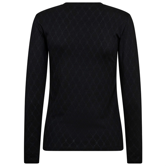 Hype The Detail L/S Bluse, Sort