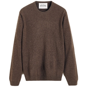 Aiayu Leonardo Cashmere Sweater, Pure Dark Brown