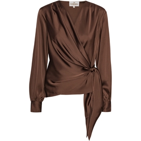 Karmamia Ines Bluse, Semi Rich Brown