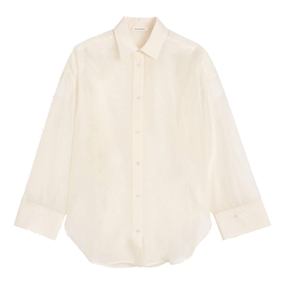 By Malene Birger Derris Silkeorganza Skjorte, Soft White