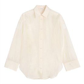 By Malene Birger Derris Silkeorganza Skjorte, Soft White
