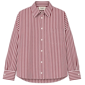 Weekend Max Mara WKDOVATTA Skjorte, Bordeaux Fine Stripe
