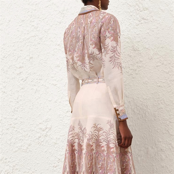 Zimmermann Alchemy Body Skjorte, Cream Paisley