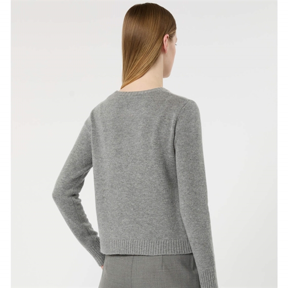 Max Mara Studio MSTFARAONE Strik, Light Grey
