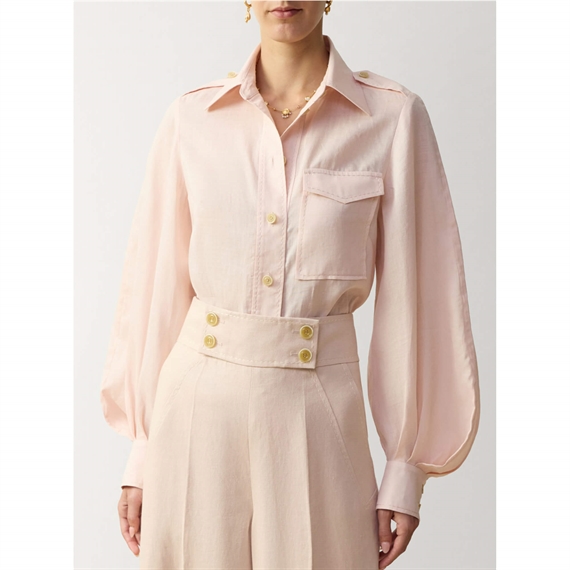 Zimmermann Utility Skjorte, Blush