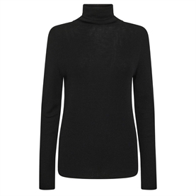 Mos Mosh Bouch Rollneck Strik, Sort