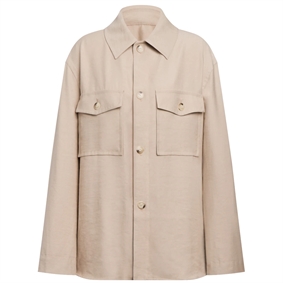 Dondup Camica Gabardine Skjorte, Beige 
