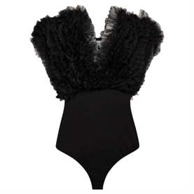 Haute L' Amitié Funky Bodysuit, Sort