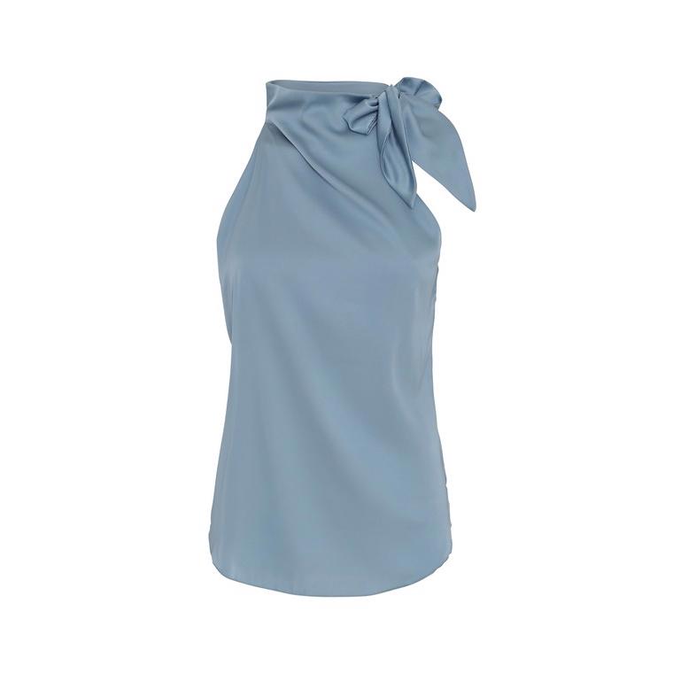 Karmamia Top - Ribbon Top Blå