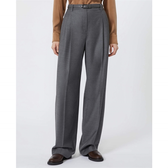 Max Mara Studio MSTLAGO Bukser, Dark Grey Melange